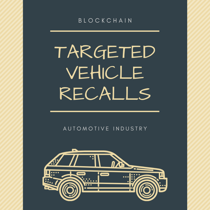 Targeted Vehicle Recalls Using Blockchain